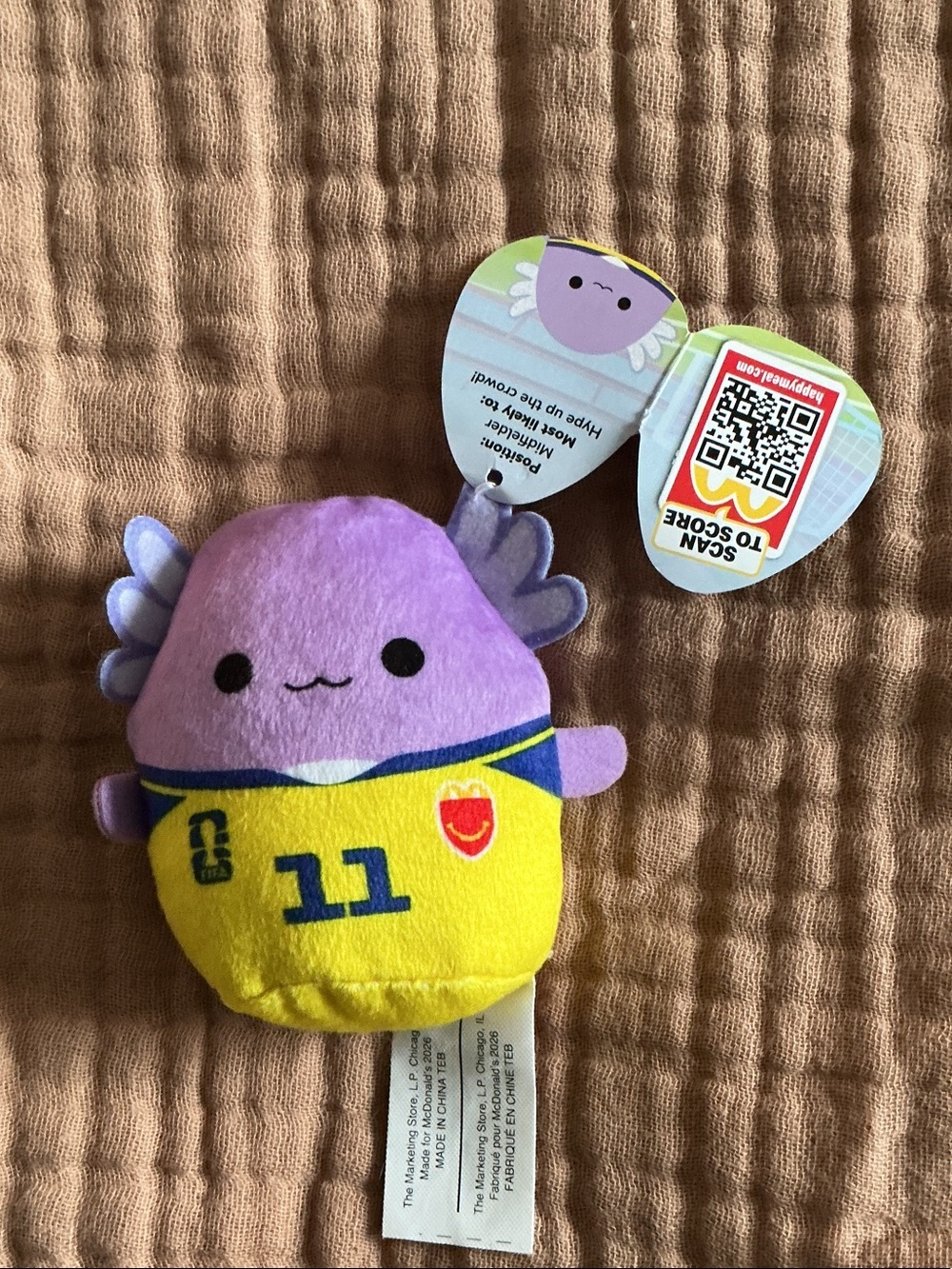 Mcdonalds FIFA Happy Meal Toy - Monica Squishmallow